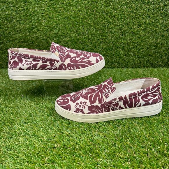 Prada Hibiscus Womens Slip-On Size 7.5 Shoes 3S 5802 - Picture 6 of 9